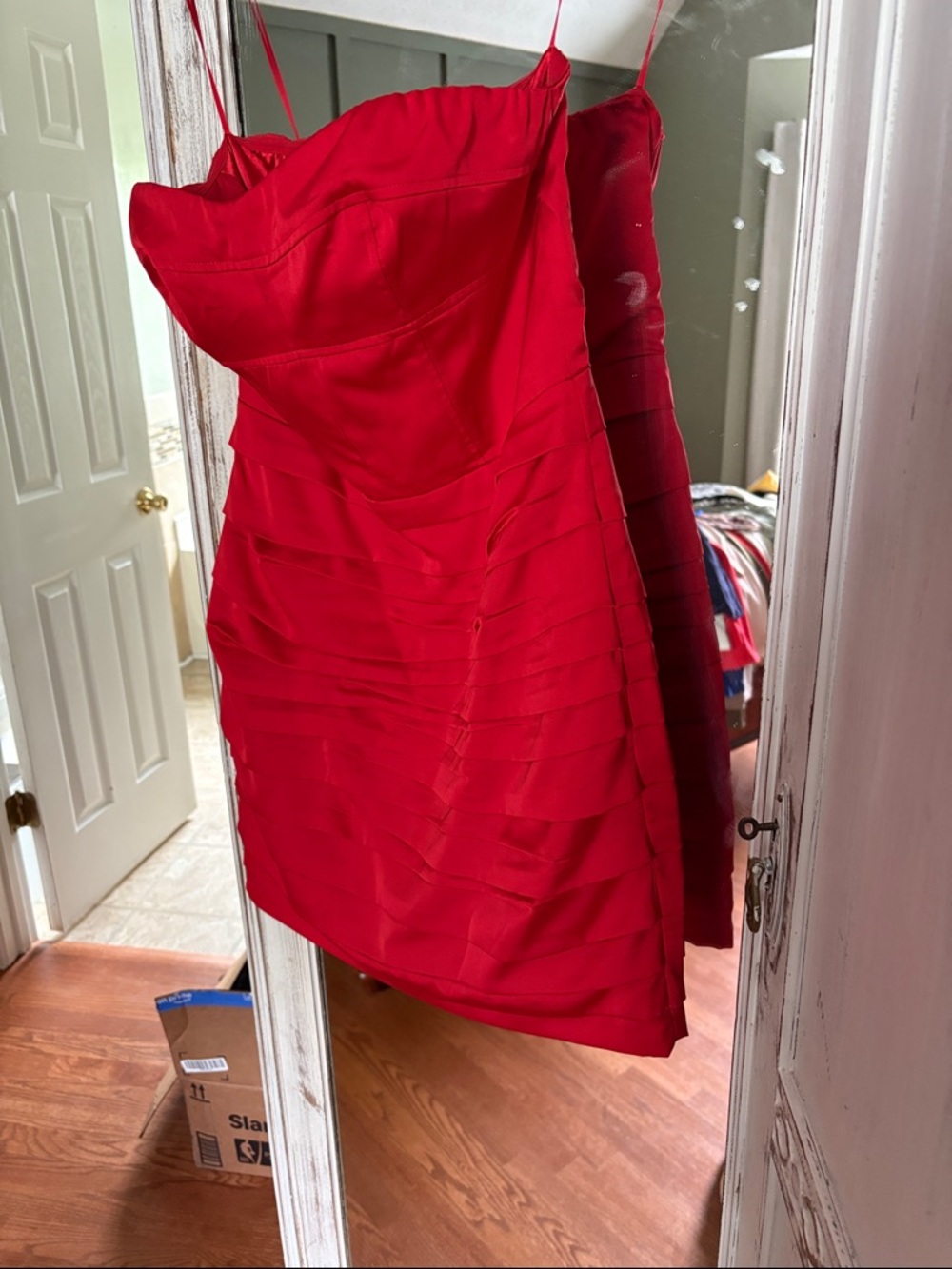 Express Red Mini Dress - Picture 2 of 4